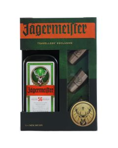 Ликер Ягермайстер + 3 шота 1 л (уп-ка 6 бут)